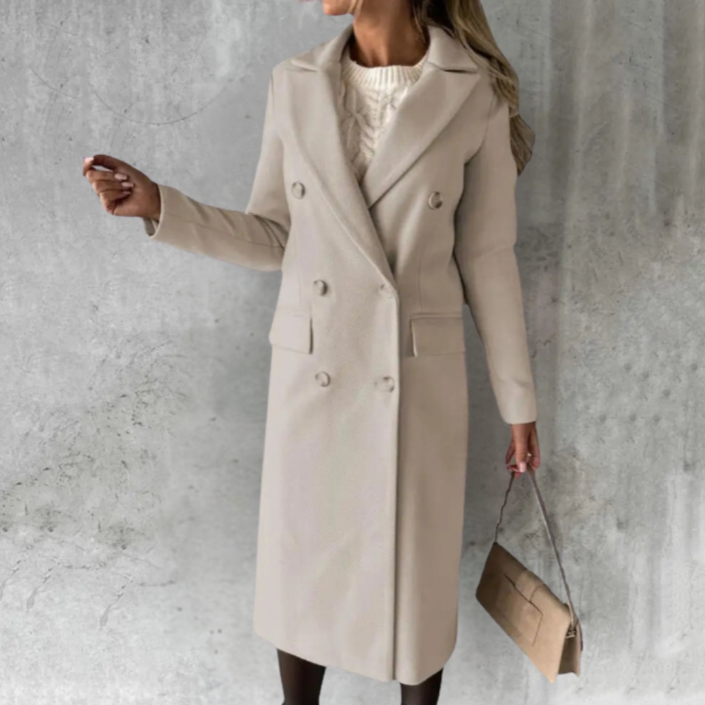 Sigrid™ | Elegant trenchcoat i ull