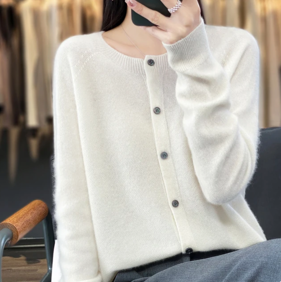 Kristine™ | Koselig ullcardigan